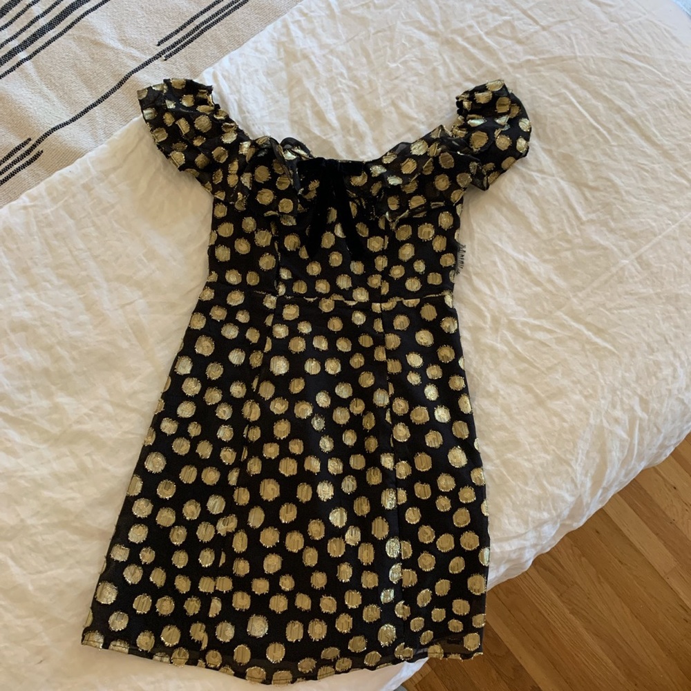 For Love & Lemons Polka dot holiday dress #fl&l